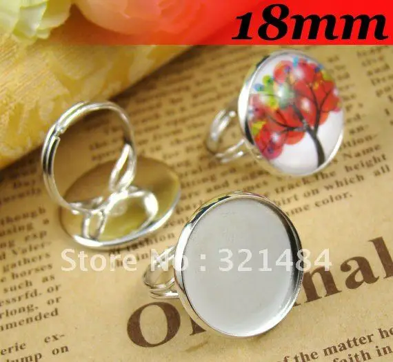Free ship! 100piece/lot Silver Plated 18mm Round Cameo Cabochon Setting Adjustable Ring Base Blanks Trays and Bezel Findings
Free ship! 100piece/lot Silver Plated 18mm Round Cameo Cabochon Setting Adjustable Ring Base Blanks Trays and Bezel Findings