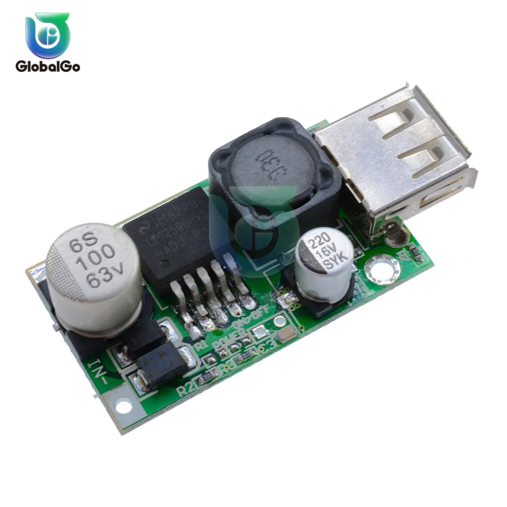 LM2596HV USB DC-DC Adjustable Step Down Buck Converter Power Module 12V 24V 48V to 5V 3A 
LM2596HV USB DC-DC Adjustable Step Down Buck Converter Power Module 12V 24V 48V to 5V 3A