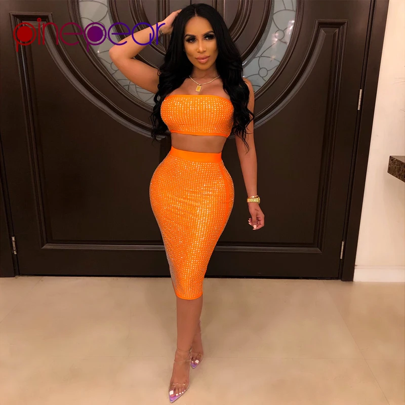 PinePear Plus Size Orange Diamond Dress 2 Piece Outfits for Women Two Piece Set Sexy Christmas Party Dress 2019 Dropshipping
PinePear Plus Size Orange Diamond Dress 2 Piece Outfits for Women Two Piece Set Sexy Christmas Party Dress 2019 Dropshipping