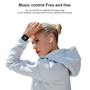 GT103 Smart Watch Heart Rate Monitor Fitness Tracker Control Music Sport Watch Full screen touch for IOS Android
GT103 Smart Watch Heart Rate Monitor Fitness Tracker Control Music Sport Watch Full screen touch for IOS Android