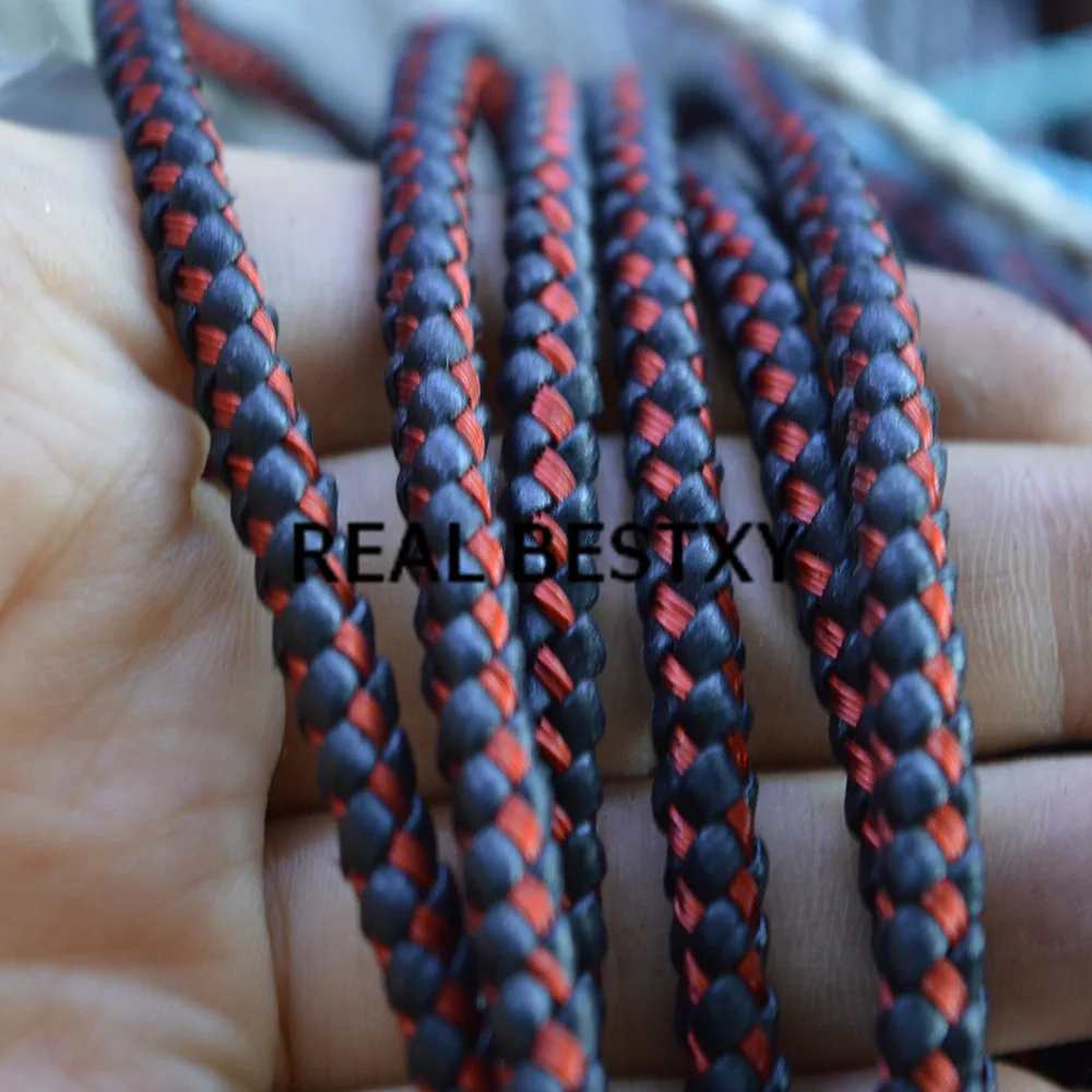 REAL BESTXY 5m/lot Braided Leather Bolo Cord Round quality Leather Strip For Necklace Bracelet Black leather rope with red wire
REAL BESTXY 5m/lot Braided Leather Bolo Cord Round quality Leather Strip For Necklace Bracelet Black leather rope with red wire
