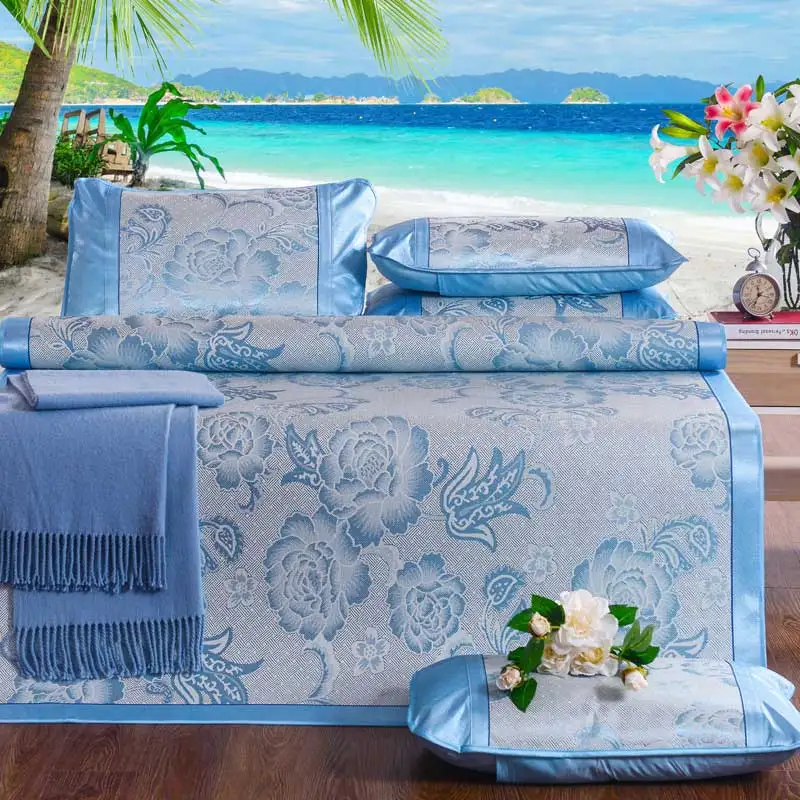3Pcs Ice Silk Cooling Summer Sleeping Mat Three Piece Mats Ice Silk Bed Supplies Mattress Cool Viscose Fiber 3D Mat Bedding Set
3Pcs Ice Silk Cooling Summer Sleeping Mat Three Piece Mats Ice Silk Bed Supplies Mattress Cool Viscose Fiber 3D Mat Bedding Set