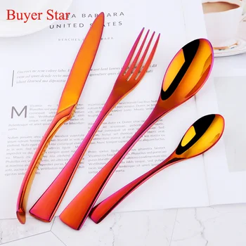 16 pcs Hot Sale Stainless Steel High-Grade Flatware Knife Fork Spoon Tea Spoon Utensils Long Handle Dinnerware Tableware Sets
16 pcs Hot Sale Stainless Steel High-Grade Flatware Knife Fork Spoon Tea Spoon Utensils Long Handle Dinnerware Tableware Sets