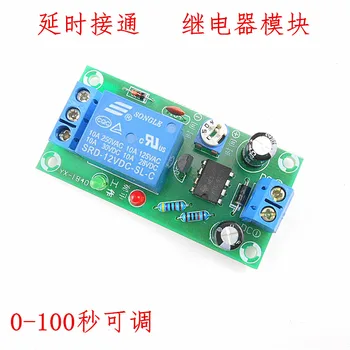 Delayed turn-on relay module 0-100 seconds Delayed closure 10A load capacity YC1840
Delayed turn-on relay module 0-100 seconds Delayed closure 10A load capacity YC1840