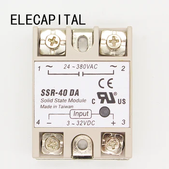 1 pcs 24V-380V 40A 250V SSR-40DA Solid State Relay Module 3-32V DC To AC SSR-40 DA SSR 40A Plastic Cover Case Factory Wholesale
1 pcs 24V-380V 40A 250V SSR-40DA Solid State Relay Module 3-32V DC To AC SSR-40 DA SSR 40A Plastic Cover Case Factory Wholesale