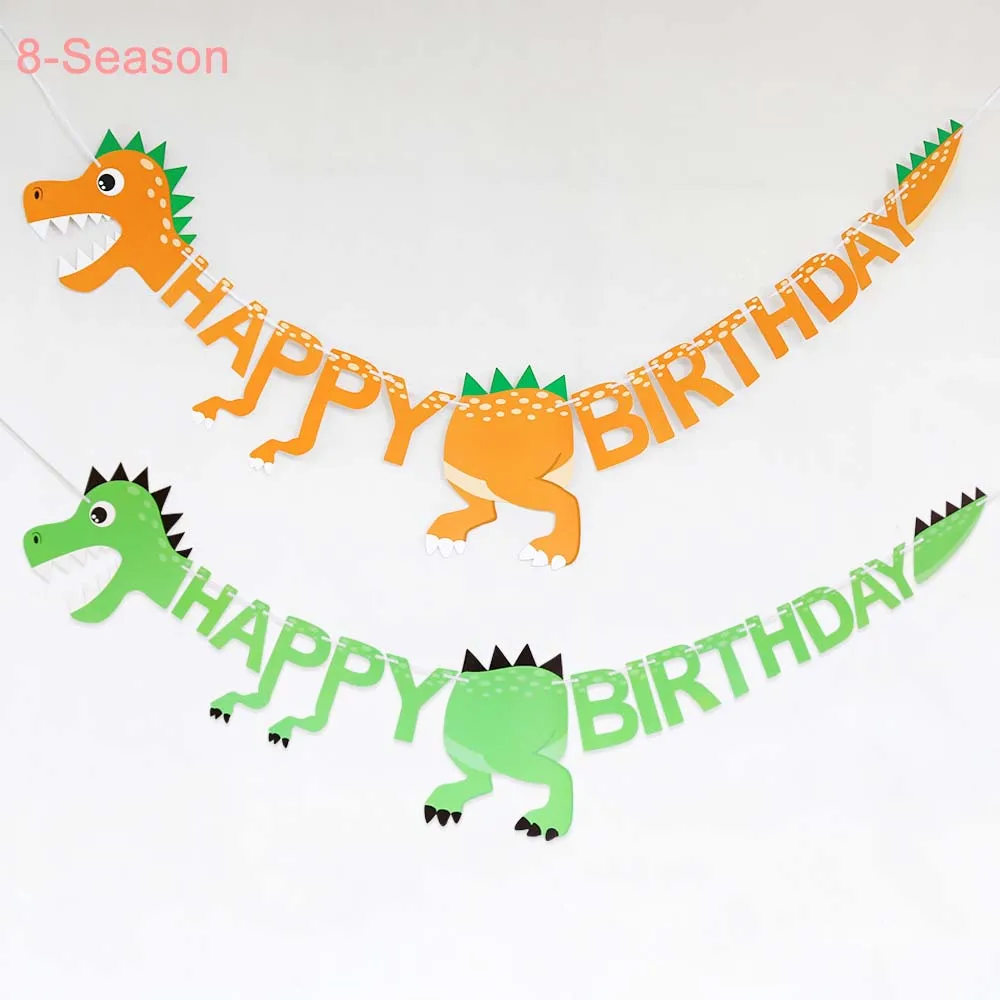 8-Season Happy Birthday Dinosaur Banners Safari Jungle Party Animal Banner Baby Shower Cartoon Party Favors Birthday Banner
8-Season Happy Birthday Dinosaur Banners Safari Jungle Party Animal Banner Baby Shower Cartoon Party Favors Birthday Banner