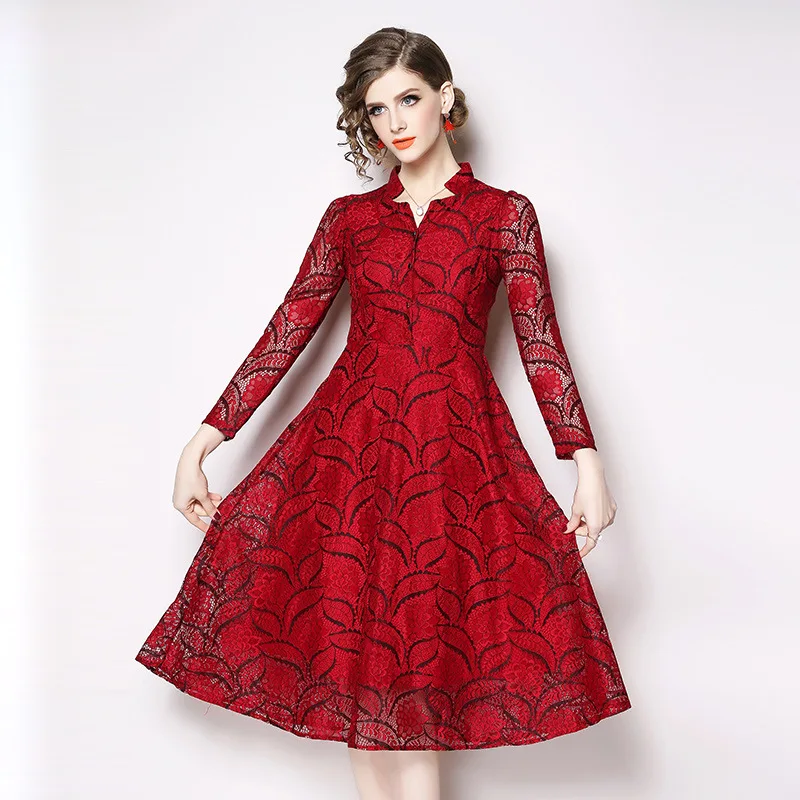 Red Lace V Neck Tunic Big Swing Midi Dress Women Elegant Vintage Sexy Office Party Fashion Beach Dress 2019 Spring Clothing
Red Lace V Neck Tunic Big Swing Midi Dress Women Elegant Vintage Sexy Office Party Fashion Beach Dress 2019 Spring Clothing
