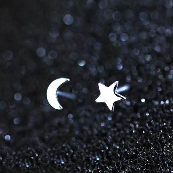 MloveAcc 925 Sterling Silver Star & Moon Push-back Women Stud Earrings Jewelry Brincos Pendientes Mujer
MloveAcc 925 Sterling Silver Star & Moon Push-back Women Stud Earrings Jewelry Brincos Pendientes Mujer