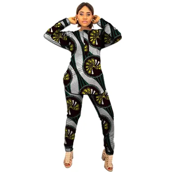 African Print Women Set Dashiki Fashion Tops With Pants 2 Pieces Set O-neck Shirt+Trouser Sets Casual Customized Men's Outfit
African Print Women Set Dashiki Fashion Tops With Pants 2 Pieces Set O-neck Shirt+Trouser Sets Casual Customized Men's Outfit