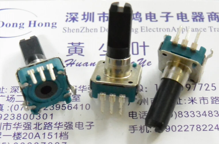 5PCS/LOT EC12 encoder 12 positioning 12 pulse length 20MM digital rotary potentiometer
5PCS/LOT EC12 encoder 12 positioning 12 pulse length 20MM digital rotary potentiometer