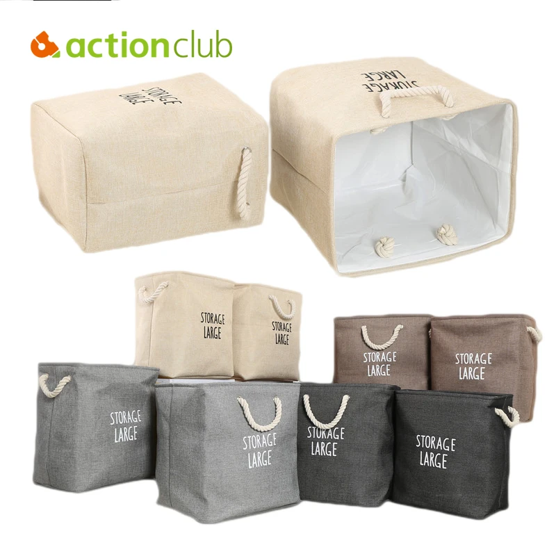 ACTIONCLUB EVA Home Storage Box Cotton Linen Square Hamper Clothes Laundry Basket Toys Organizer
ACTIONCLUB EVA Home Storage Box Cotton Linen Square Hamper Clothes Laundry Basket Toys Organizer
