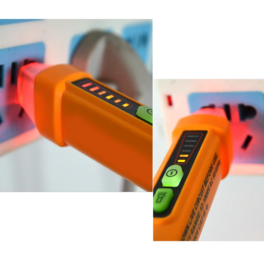 Test pencil Non-contact smart electric pen Sound and light alarm Identify zero fire line PM8908C without battery
Test pencil Non-contact smart electric pen Sound and light alarm Identify zero fire line PM8908C without battery