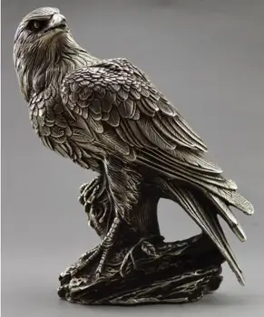 YM 305 Collectible Decorate Old Handwork Tibet Silver Carved Eagle On Tree Box Statue
YM 305 Collectible Decorate Old Handwork Tibet Silver Carved Eagle On Tree Box Statue
