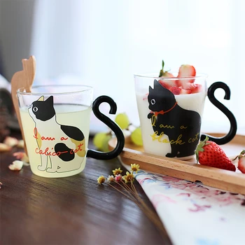 Cute Creative Cat Glass Mug Cup Tea Cup Milk Coffee Cup Cartoon Breakfast Cup Tumbler
Cute Creative Cat Glass Mug Cup Tea Cup Milk Coffee Cup Cartoon Breakfast Cup Tumbler