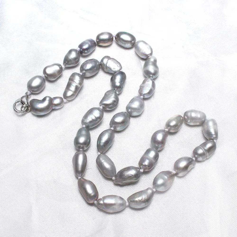 YYW Fashion Jewelry 100% Natural Freshwater Pearl Necklace Crystal Thread grey 8-9mm Pearl Long Necklace For Women Wedding Gift
YYW Fashion Jewelry 100% Natural Freshwater Pearl Necklace Crystal Thread grey 8-9mm Pearl Long Necklace For Women Wedding Gift
