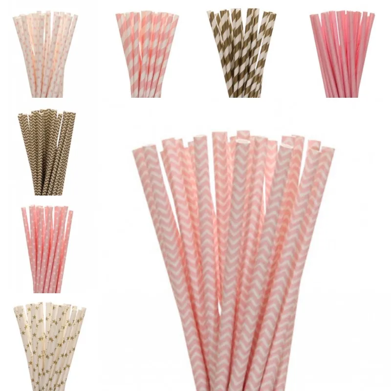 New 25pcs/lot Gold Pink Paper Straws For Kids Birthday Wedding Decoration Christmas Party Event Supply Creative Drinking Straws
New 25pcs/lot Gold Pink Paper Straws For Kids Birthday Wedding Decoration Christmas Party Event Supply Creative Drinking Straws