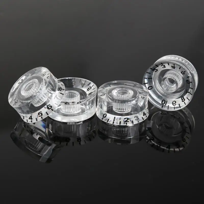 4Pcs Acrylic Clear Guitar Volume Tone Control Knobs Speed Knob Volume Tone Controls for Electric Guitar Accessories
4Pcs Acrylic Clear Guitar Volume Tone Control Knobs Speed Knob Volume Tone Controls for Electric Guitar Accessories