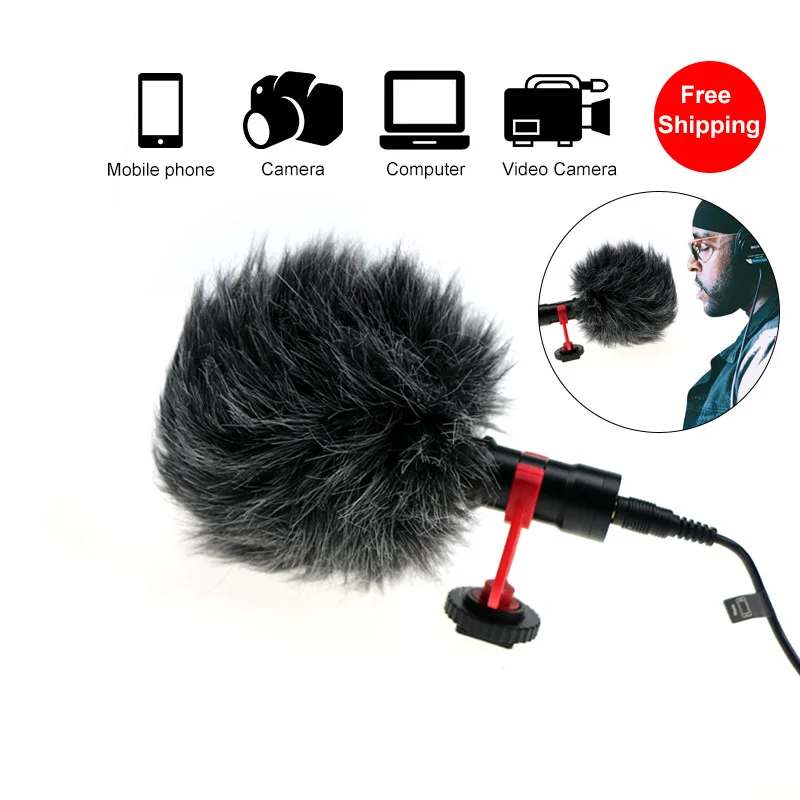 Camera Video Microphone Mic for Zhiyun Smooth 4 DJI OSMO DSLR Camera iPhone 7 6 Andriod Smartphone
Camera Video Microphone Mic for Zhiyun Smooth 4 DJI OSMO DSLR Camera iPhone 7 6 Andriod Smartphone