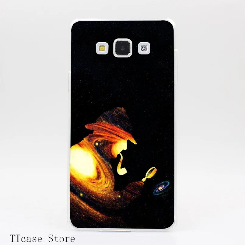 3105CA Sherlock Holmes The Great Transparent Hard Cover font b Case b font for Galaxy A3
