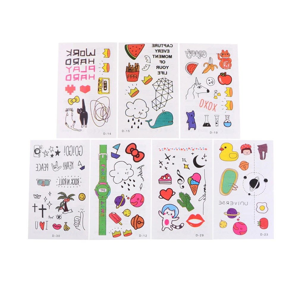 5sheet Cute Children Waterproof Temporary Tattoo Kids Adult Geometry Multi Images Pattern Environmental Fake Tattoo Stickers
5sheet Cute Children Waterproof Temporary Tattoo Kids Adult Geometry Multi Images Pattern Environmental Fake Tattoo Stickers