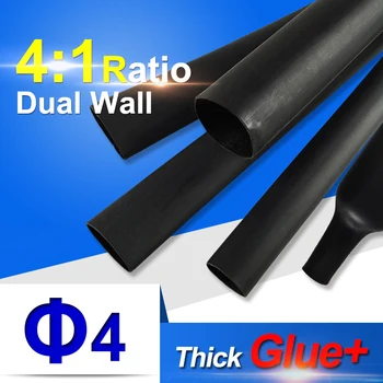 1meter/lot 4mm 4:1 ratio Heat Shrink Tube with Glue Dual Wall Shrinkable Tubing Adhesive Lined Cable Sleeve Wrap Wire kits
1meter/lot 4mm 4:1 ratio Heat Shrink Tube with Glue Dual Wall Shrinkable Tubing Adhesive Lined Cable Sleeve Wrap Wire kits