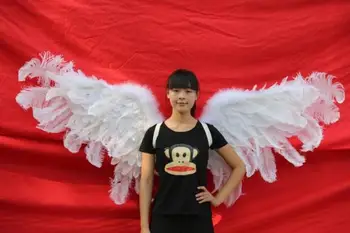big size white angel feather wings Wedding decorations props Bride Fashion accessories Window display EMS free shipping 
big size white angel feather wings Wedding decorations props Bride Fashion accessories Window display EMS free shipping