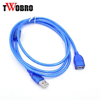 High Speed 1.5m 5FT USB 2.0 Extension Cable Male to Female M/F Dual Shielding(Foil+Braided) Blue 
High Speed 1.5m 5FT USB 2.0 Extension Cable Male to Female M/F Dual Shielding(Foil+Braided) Blue