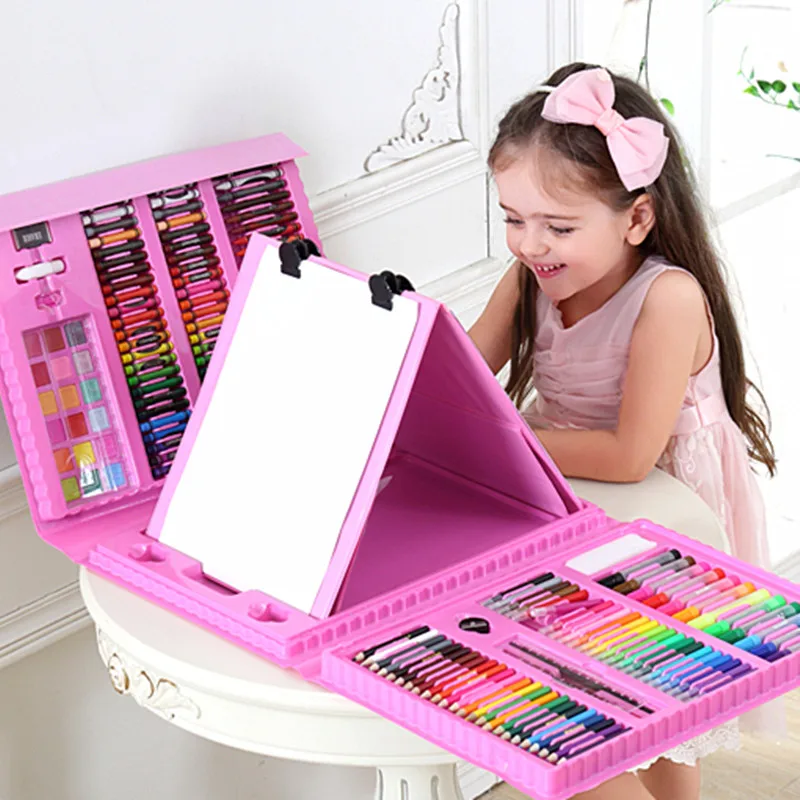 208Pcs/Set Blue Pink Painting Paint Tool Set Drawing Toys Watercolor Pen Children's Gifts Christmas New Year Birthday Toys
208Pcs/Set Blue Pink Painting Paint Tool Set Drawing Toys Watercolor Pen Children's Gifts Christmas New Year Birthday Toys