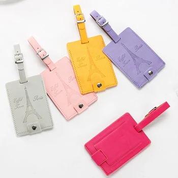 Travel Accessories PU Leather Luggage Tag Creative Eiffel Tower Women Portable Label Suitcase ID Address Holder Baggage Boarding
Travel Accessories PU Leather Luggage Tag Creative Eiffel Tower Women Portable Label Suitcase ID Address Holder Baggage Boarding