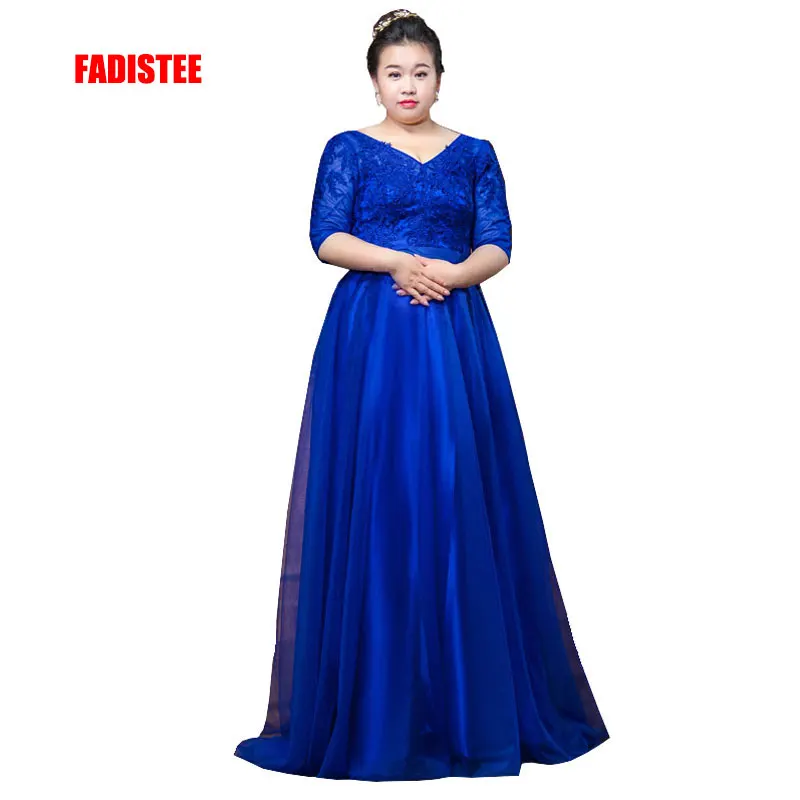 FADISTEE New arrival elegant prom party formal evening dresses Vestido de Festa gown lace V-neck half sleeves long plus size
FADISTEE New arrival elegant prom party formal evening dresses Vestido de Festa gown lace V-neck half sleeves long plus size