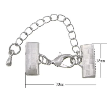 200pcs/lot Hot Selling with 2lnch extender chain plated with ribbon crimp Brass Lobster Claw Cord Clasps
200pcs/lot Hot Selling with 2lnch extender chain plated with ribbon crimp Brass Lobster Claw Cord Clasps