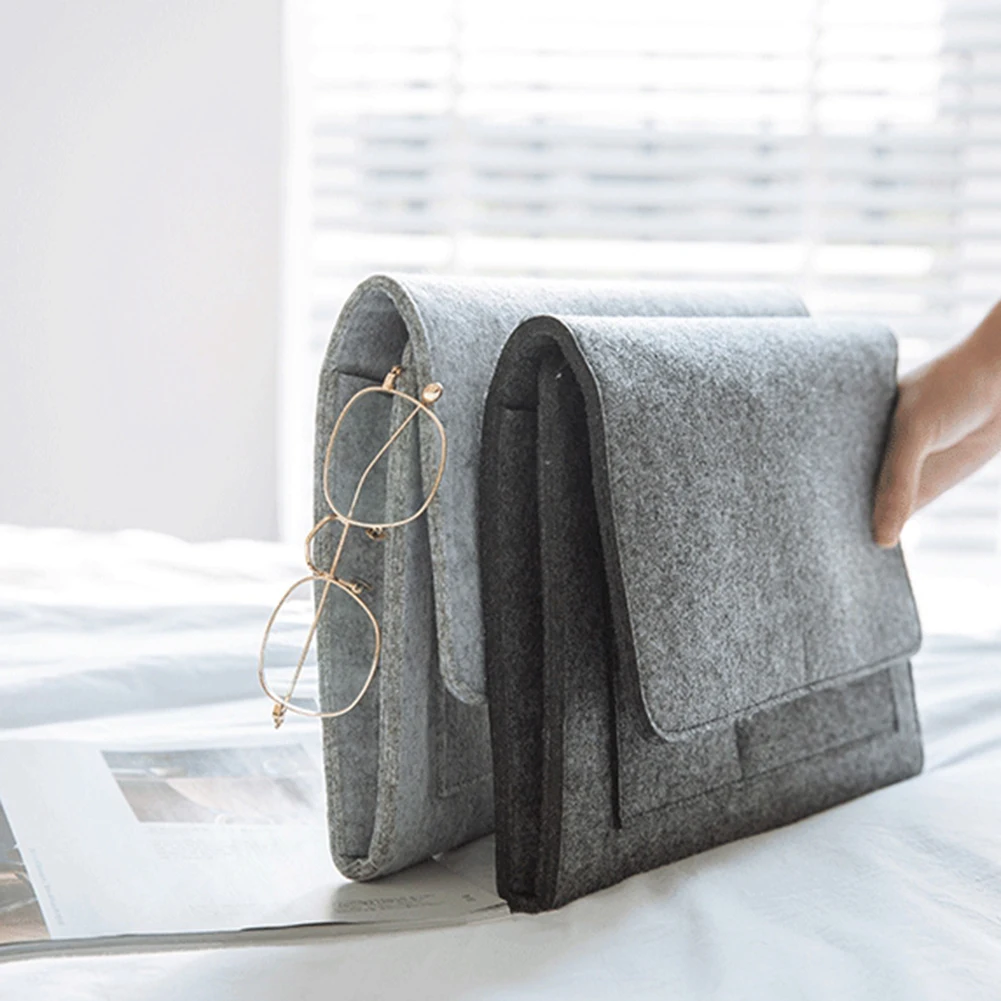 Felt Bedside Caddy Storage Bag- Bed Skirt Storage Pocket Organizer for Bedroom, College Dorm Room,Under Mattress Holder Bag
Felt Bedside Caddy Storage Bag- Bed Skirt Storage Pocket Organizer for Bedroom, College Dorm Room,Under Mattress Holder Bag