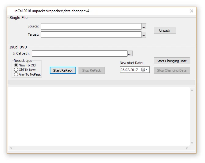 InCal Unpacker / Repacker / Date Changer 2016 v4 ( to solve new incal works on 7.6 and solve INCAL expire)
InCal Unpacker / Repacker / Date Changer 2016 v4 ( to solve new incal works on 7.6 and solve INCAL expire)