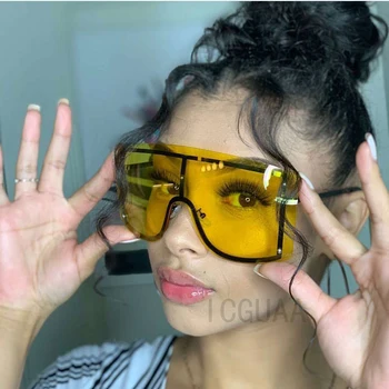 Fashion Oversized Blue Yellow Gradient Sunglasses Women 2019 Luxulry Brand Designer Red Rimless Metal Female Sun Glasses Shades
Fashion Oversized Blue Yellow Gradient Sunglasses Women 2019 Luxulry Brand Designer Red Rimless Metal Female Sun Glasses Shades