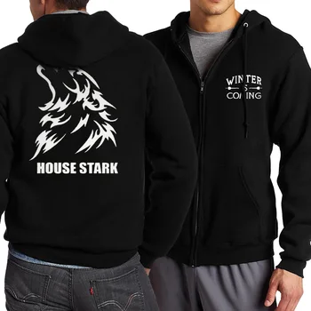 Game of Thrones House Stark Winter Is Coming Zip Up Men Hoodies 2019 Spring Autumn Men Sweatshirt High Quality Men Jacket Coat
Game of Thrones House Stark Winter Is Coming Zip Up Men Hoodies 2019 Spring Autumn Men Sweatshirt High Quality Men Jacket Coat