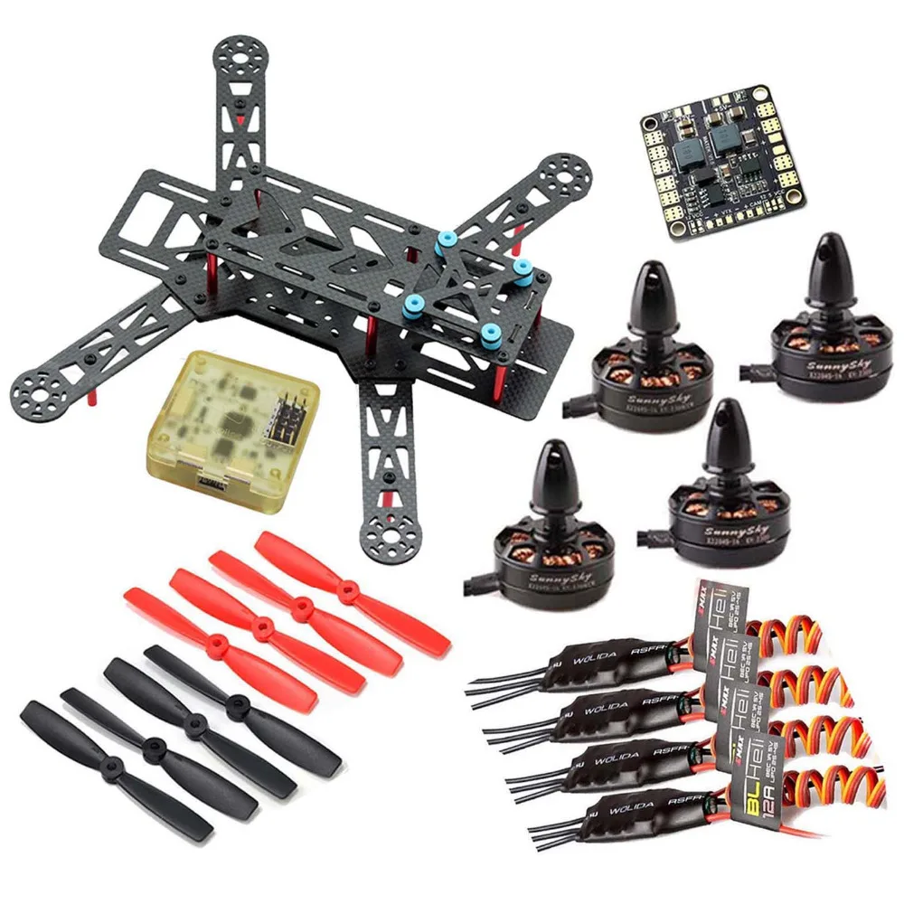 High Quality QAV280 Carbon Quadcopter X2204S 2300KV Motor BLHeli 12A ESC CC3D FC 5045 Props
High Quality QAV280 Carbon Quadcopter X2204S 2300KV Motor BLHeli 12A ESC CC3D FC 5045 Props