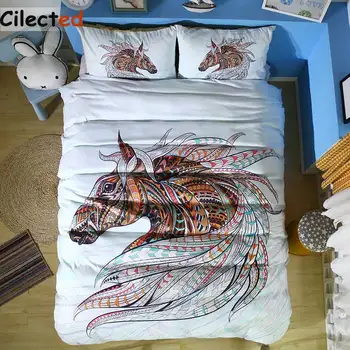 Cilected 3d Horse Duvet Cover Set Queen Size Animal Pattern Print Bedding Set Bohemian Bedspreads Pillowcase Quilt Cover Set
Cilected 3d Horse Duvet Cover Set Queen Size Animal Pattern Print Bedding Set Bohemian Bedspreads Pillowcase Quilt Cover Set