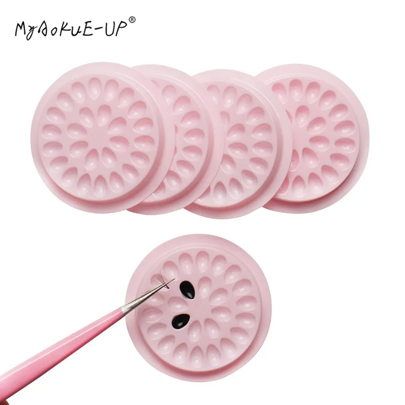 30pcs Disposable Eyelash Pink Flower Glue Adhesive Pallet Lashes Holder Eyelash Extensions Plastic Pads Stand Makeup Tools
30pcs Disposable Eyelash Pink Flower Glue Adhesive Pallet Lashes Holder Eyelash Extensions Plastic Pads Stand Makeup Tools