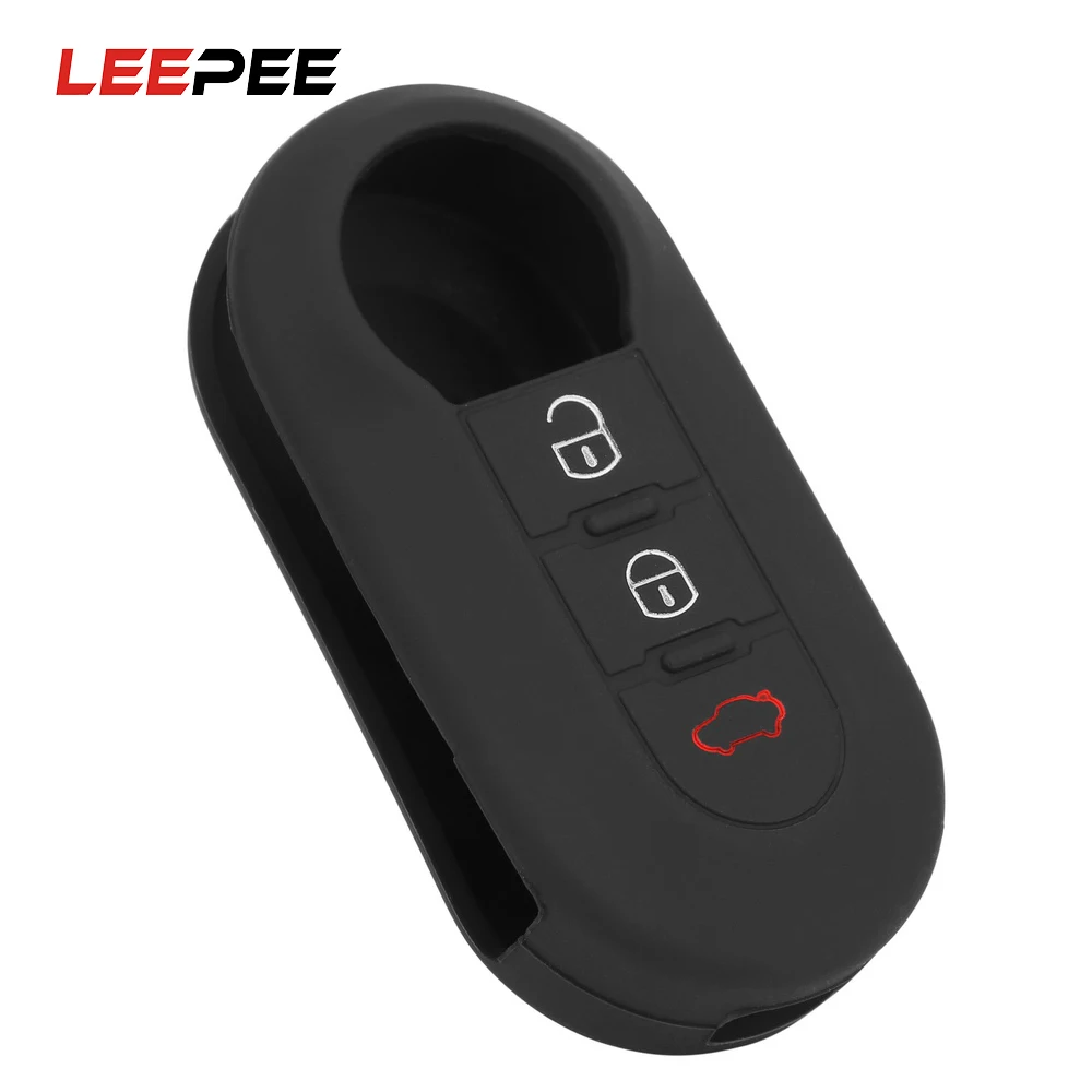 LEEPEE Flip Car Key Cover Case Fob Silicone Key Protect Bag 3 Button For FIAT 500 500L ABARTH Panda Punto Bravo Car-styling
LEEPEE Flip Car Key Cover Case Fob Silicone Key Protect Bag 3 Button For FIAT 500 500L ABARTH Panda Punto Bravo Car-styling