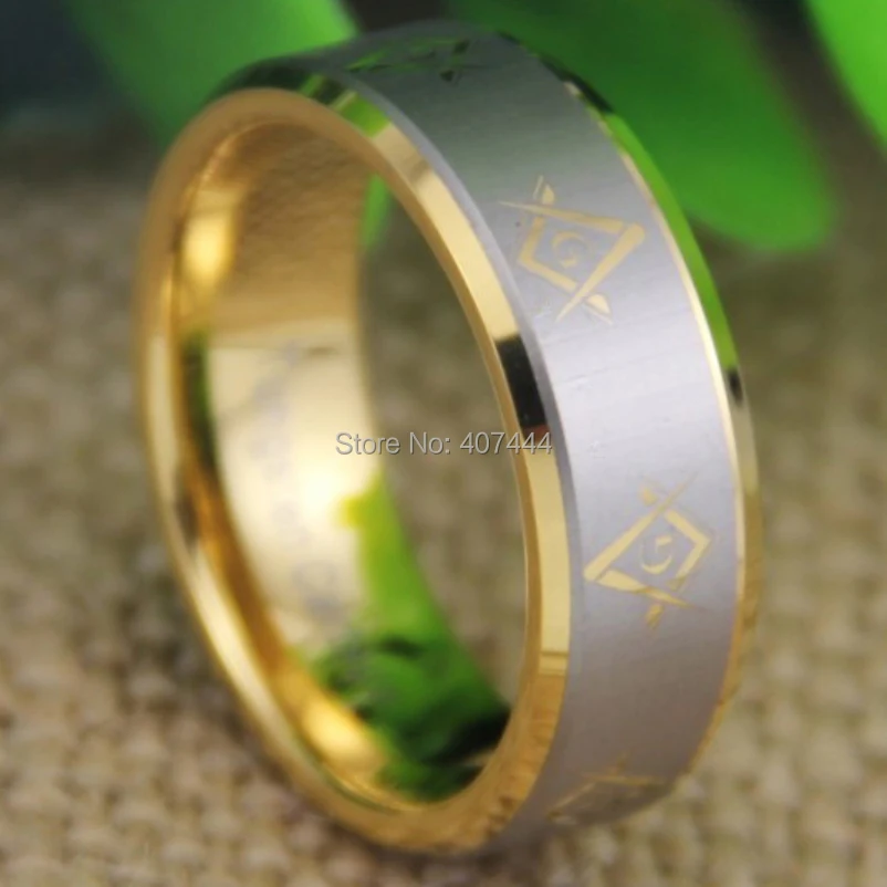YGK Tungsten Ring YGK JEWELRY Hot Sales 8MM SUPER Golden Color BEVELED FREEMASON MASONIC Men's Tungsten Wedding Ring
YGK Tungsten Ring YGK JEWELRY Hot Sales 8MM SUPER Golden Color BEVELED FREEMASON MASONIC Men's Tungsten Wedding Ring