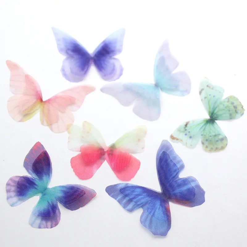 10pcs/lot 23*35mm Multicolor Chiffon Butterfly Handwork DIY Decoration For Wedding Home Baby Shower Birthday Party Supplies
10pcs/lot 23*35mm Multicolor Chiffon Butterfly Handwork DIY Decoration For Wedding Home Baby Shower Birthday Party Supplies