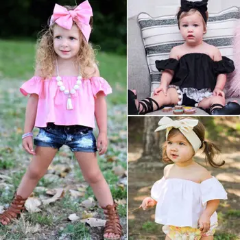 Baby Girls Princess Ruffle Off Shoulder Top T-Shirt Blouse Summer Girls Princess Ruffle Off Shoulder Crop Top T-Shirt Sunsuit
Baby Girls Princess Ruffle Off Shoulder Top T-Shirt Blouse Summer Girls Princess Ruffle Off Shoulder Crop Top T-Shirt Sunsuit
