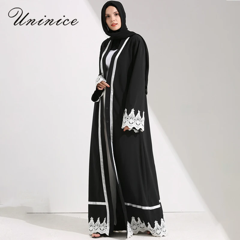 Muslim Open Abaya Maxi Dress Jilbab Lace Sashes Cardigan Long Robe Gowns Kimono Jubah Ramadan Arabic Turkish Islamic Clothing
Muslim Open Abaya Maxi Dress Jilbab Lace Sashes Cardigan Long Robe Gowns Kimono Jubah Ramadan Arabic Turkish Islamic Clothing