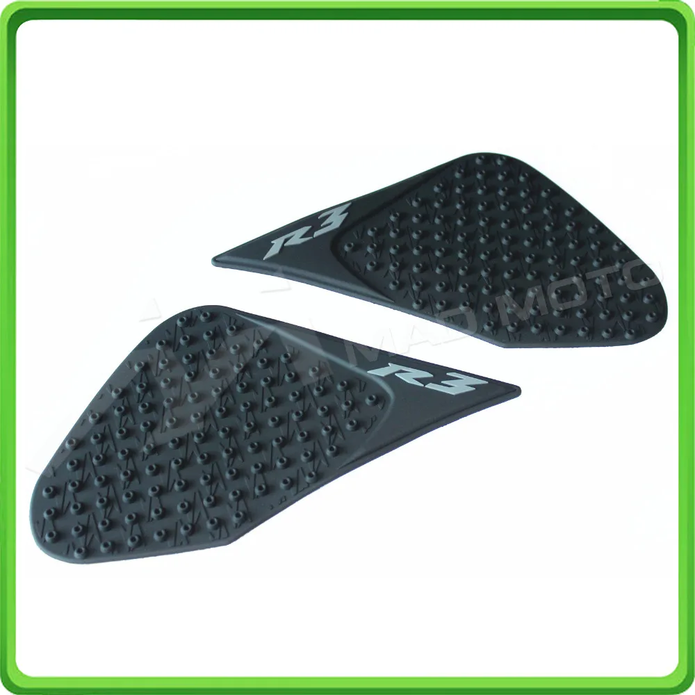 For 2013 2014 2015 2016 Yamaha R3 YZF-R3 YZF-R25 13 14 15 16 Motorcycle Tank Traction Side Pad Gas Fuel Knee Grip Decal (1)