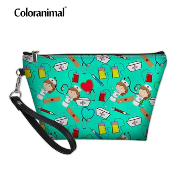 Coloranimal Nurse Women Mini Cosmetic Bag Makeup Case for Travel Organizer Zipper Cartoon Nurse Print Leather Tote Toiletry Kit
Coloranimal Nurse Women Mini Cosmetic Bag Makeup Case for Travel Organizer Zipper Cartoon Nurse Print Leather Tote Toiletry Kit