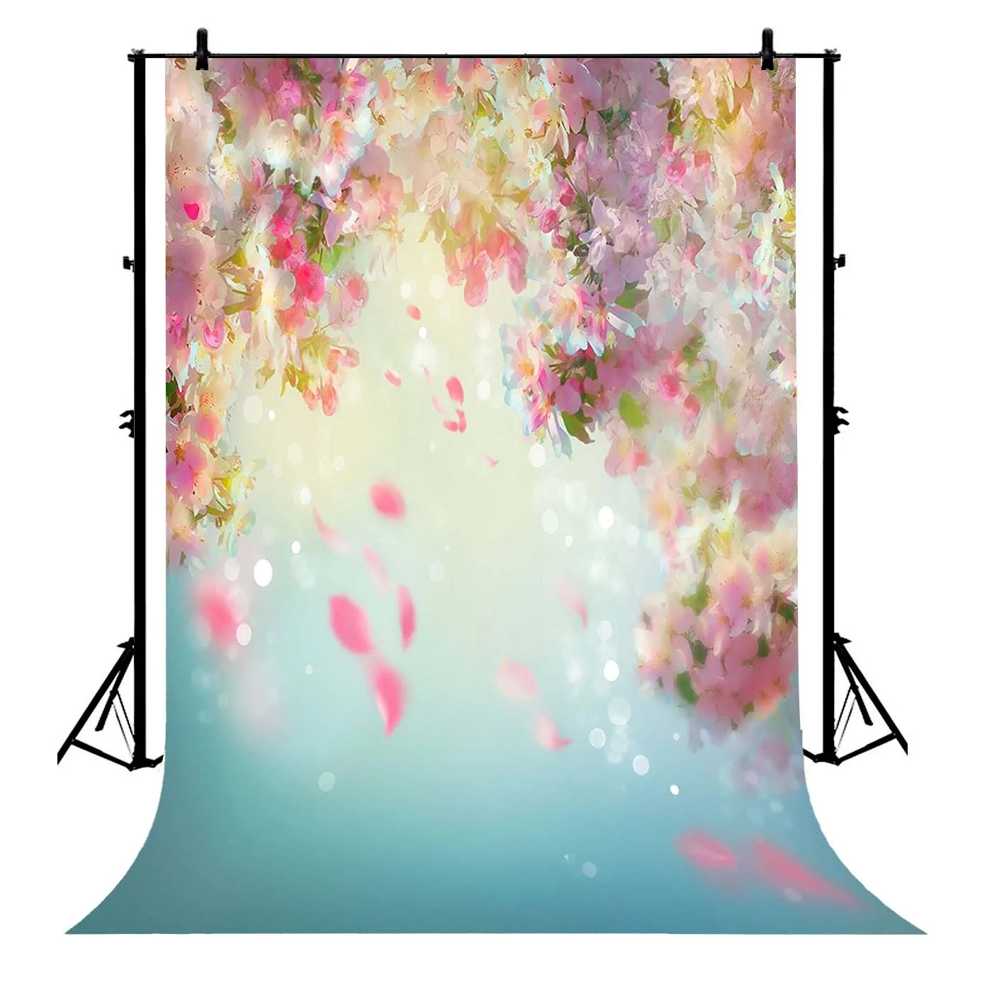 5x7ft Pink Flowers White Glitter Bokeh Blue Birthday Polyester Photo Background Portrait Backdrop
5x7ft Pink Flowers White Glitter Bokeh Blue Birthday Polyester Photo Background Portrait Backdrop