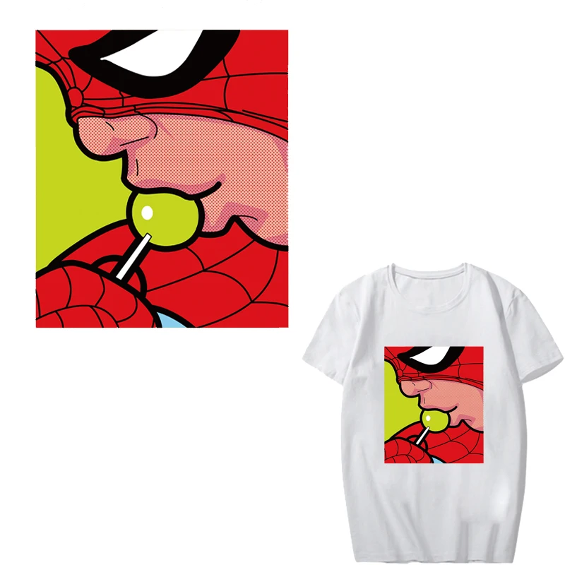 Iron on Transfer Spiderman Patches for Clothing DIY T-shirt Applique Heat Transfer Vinyl Stickers on Clothes Thermal Press
Iron on Transfer Spiderman Patches for Clothing DIY T-shirt Applique Heat Transfer Vinyl Stickers on Clothes Thermal Press