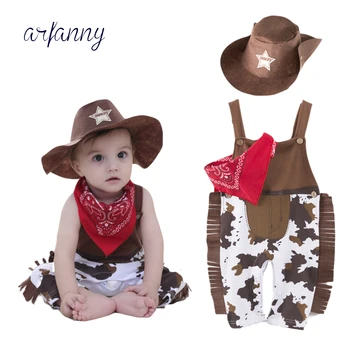 Baby Boys clothing set hat+scarf+romper halloween Event birthday outfits Boy Clothes costume infant toddler cowboy 3-Piece Cotto
Baby Boys clothing set hat+scarf+romper halloween Event birthday outfits Boy Clothes costume infant toddler cowboy 3-Piece Cotto