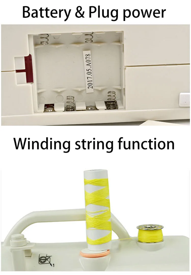 Generic Mini Electric Sewing Machine With Sewing Machines Accessories Adjustable Automatic
