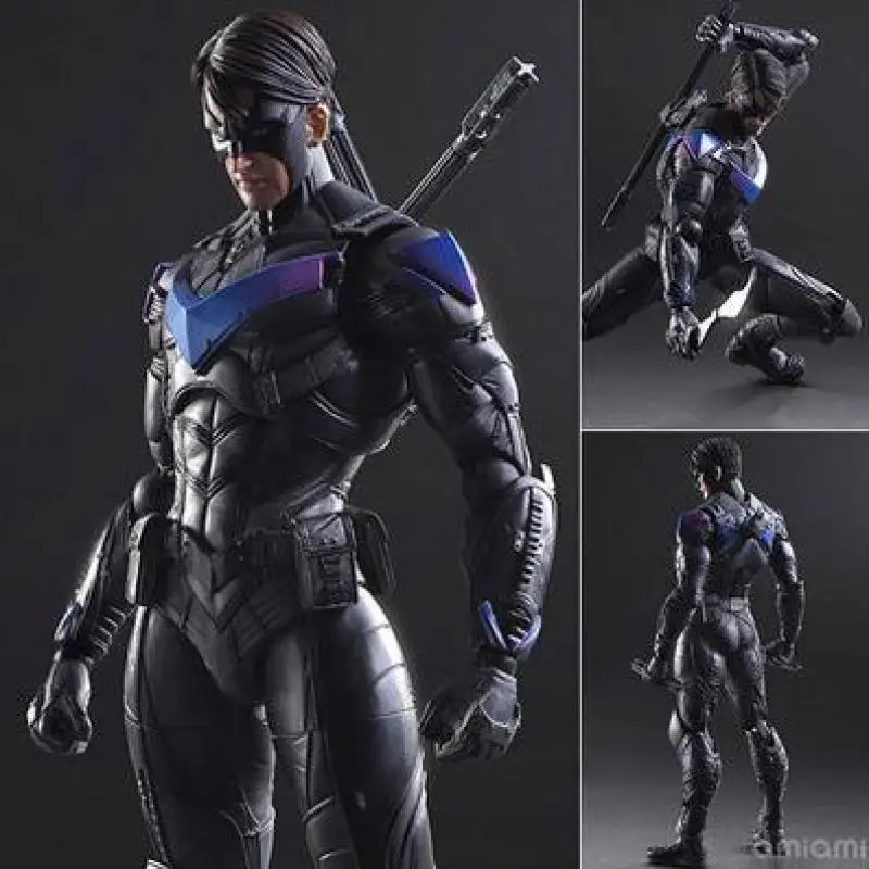 Play Arts DC Dick Grayson Batman Arkham Knight No.6 Nightwing Figure Toy Model 25cm
Play Arts DC Dick Grayson Batman Arkham Knight No.6 Nightwing Figure Toy Model 25cm
